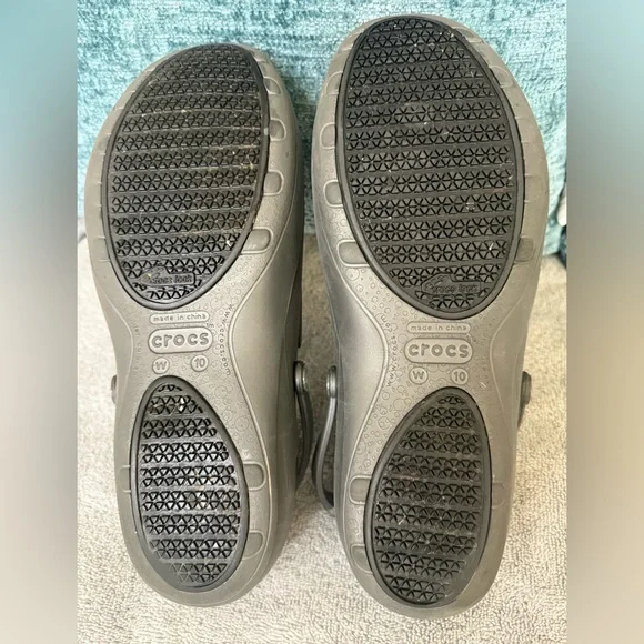 Crocs Mercy Floral Work Clogs Womens Size‎ 10 purple floral band - Picture 5 of 11